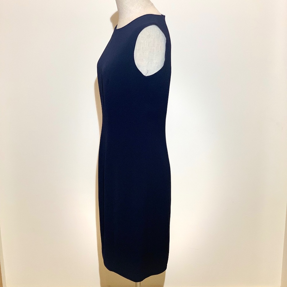 🔴🎉HP‼️ 💥EUC💥 Professional Wear Fully Lined Navy Sheath Dress - Size 6 - Picture 6 of 9